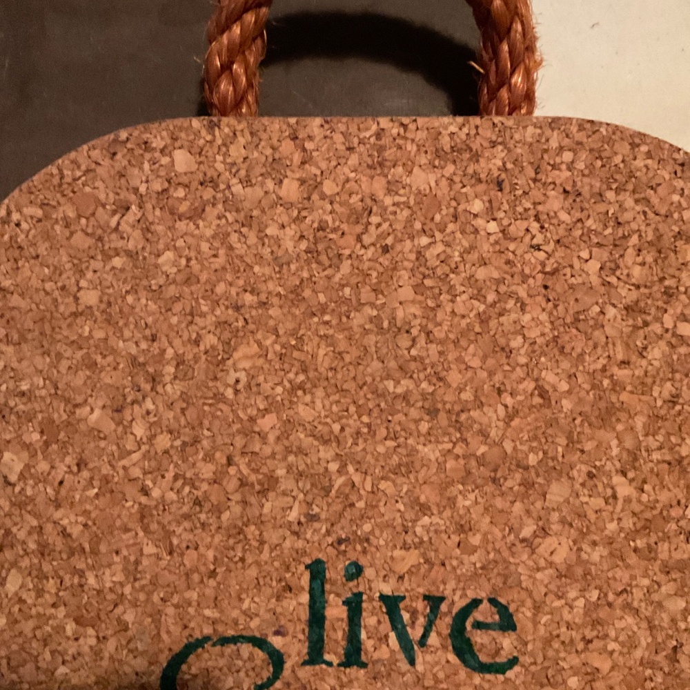Cork wall hanging 8.5x18 live simply remain grateful. H179 - Picture 2 of 4